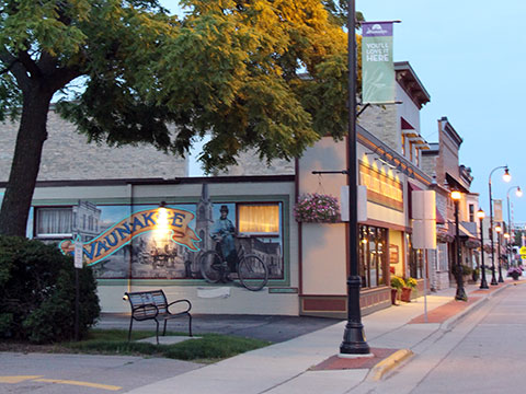 Image of downtown Waunakee, Wisconsin
